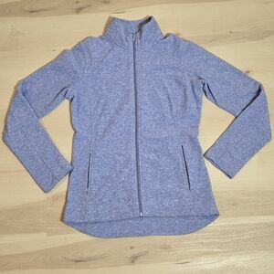 DULUTH Trading  S Womens Bluish Purple Jacket Full Zip Fleece Athletic Thumbhole